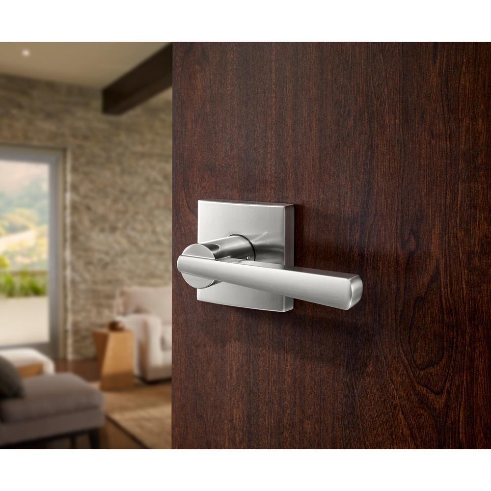 PrestiSpyglass Satin Nickel Hall/Closet Door Lever