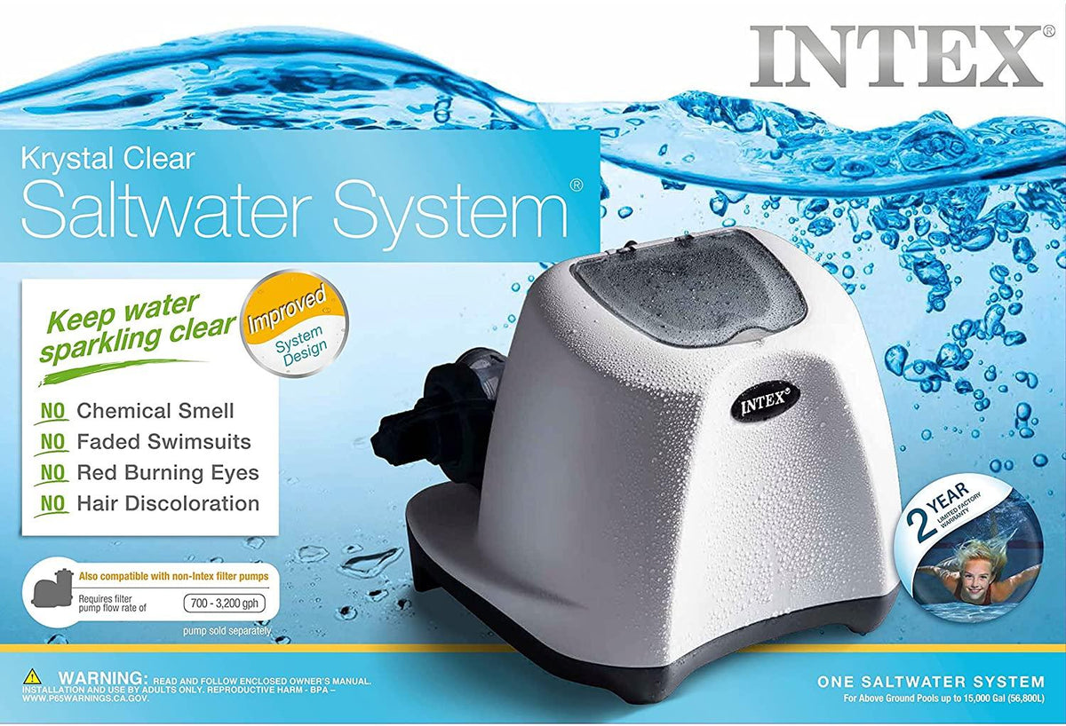 26669EG -120V Krystal Clear Saltwater System CG-26669 Pool, 15000 gal, grey