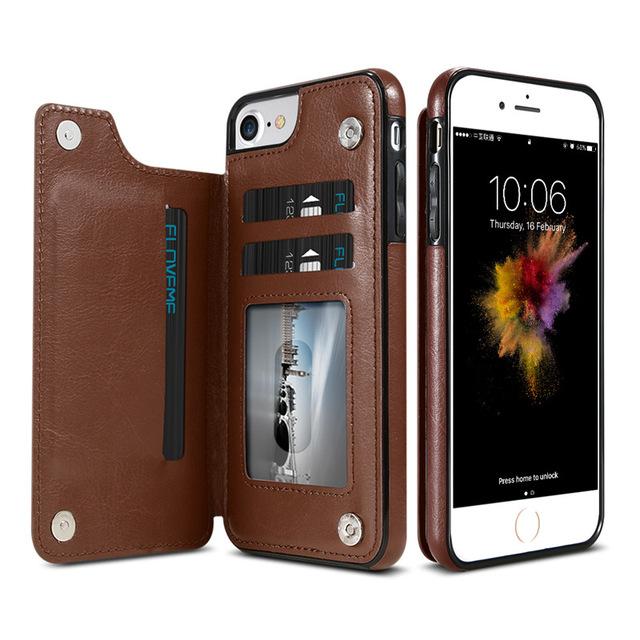Retro Flip Leather Wallet Cases for iPhone 11 Pro Max X XS XR XS Max