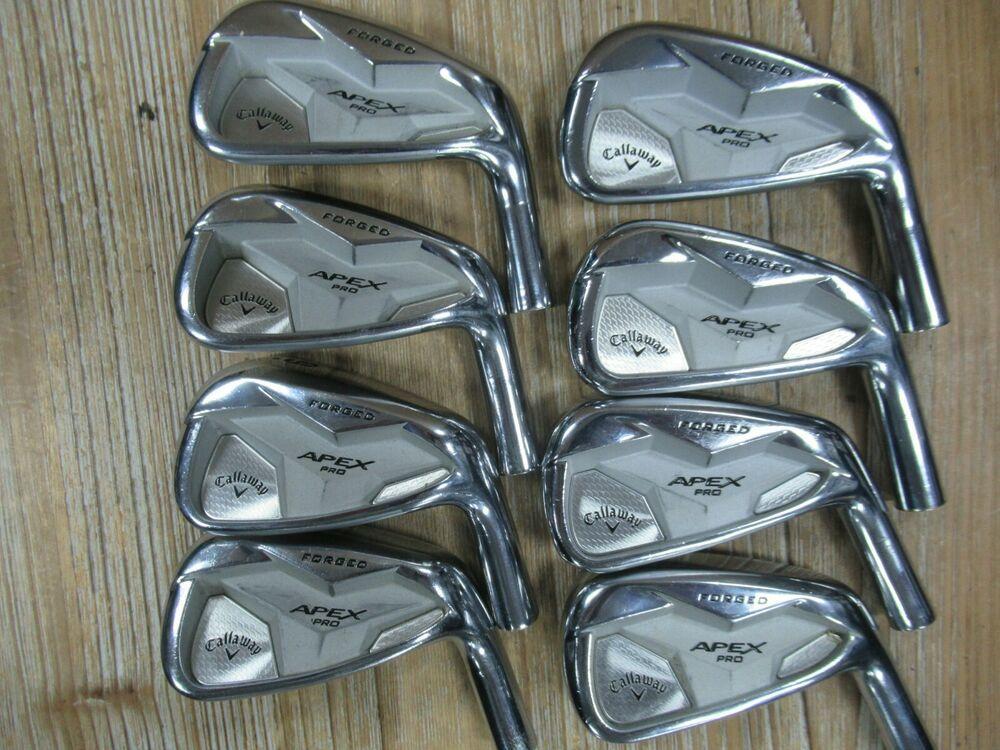 19 SINGLE DOT TOUR ISSUE CALLAWAY APEX PRO FORGED N SET 3 - PW *HEADS ONLY*