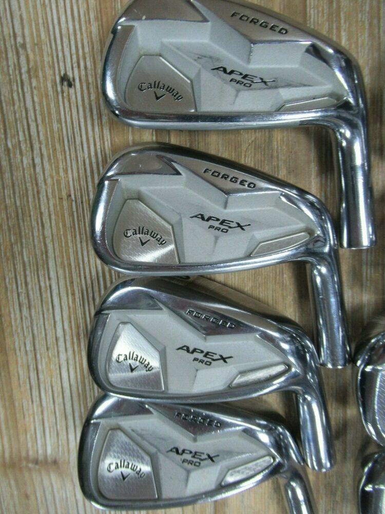 19 SINGLE DOT TOUR ISSUE CALLAWAY APEX PRO FORGED N SET 3 - PW *HEADS ONLY*