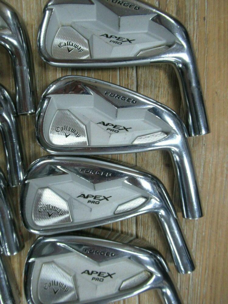 19 SINGLE DOT TOUR ISSUE CALLAWAY APEX PRO FORGED N SET 3 - PW *HEADS ONLY*