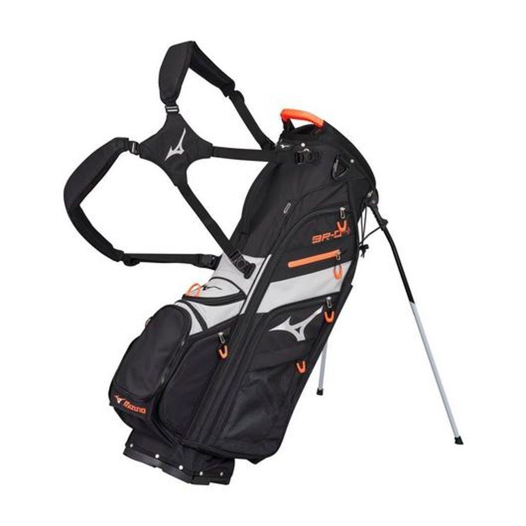 Mizuno Br-d4 Stand Bag Black Grey