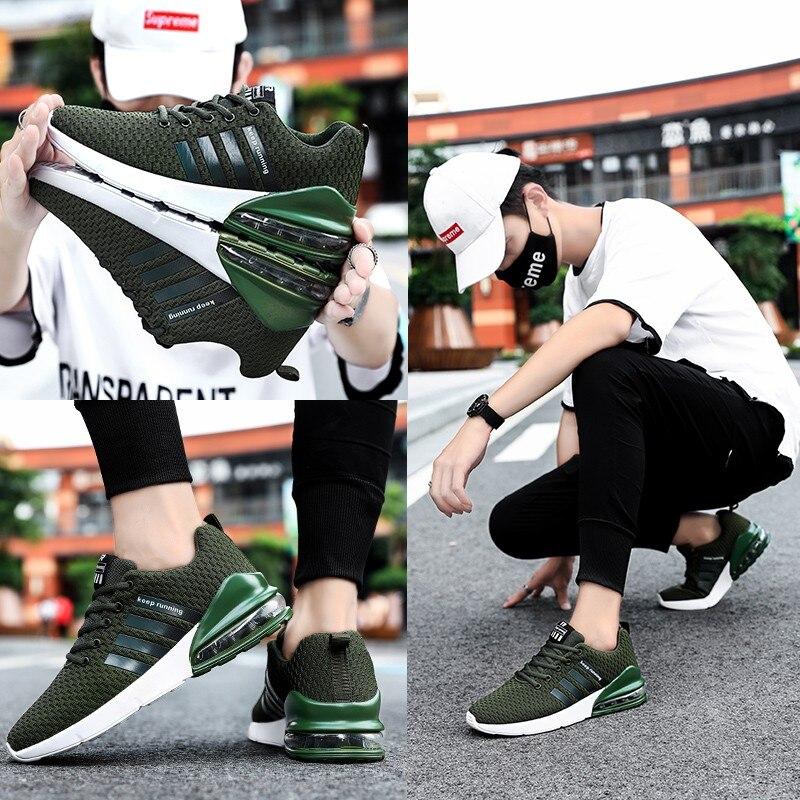 Men Lightweight Non-slip Shock Absorption Sports Sneakers