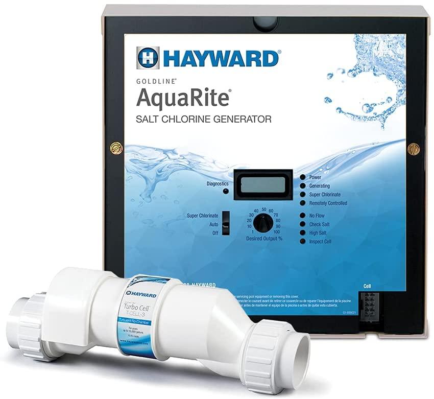 Hayward Goldline AQR3 AquaRite Electronic Salt Chlorination System for In-Ground Pools, 15,000-Gallon Cell