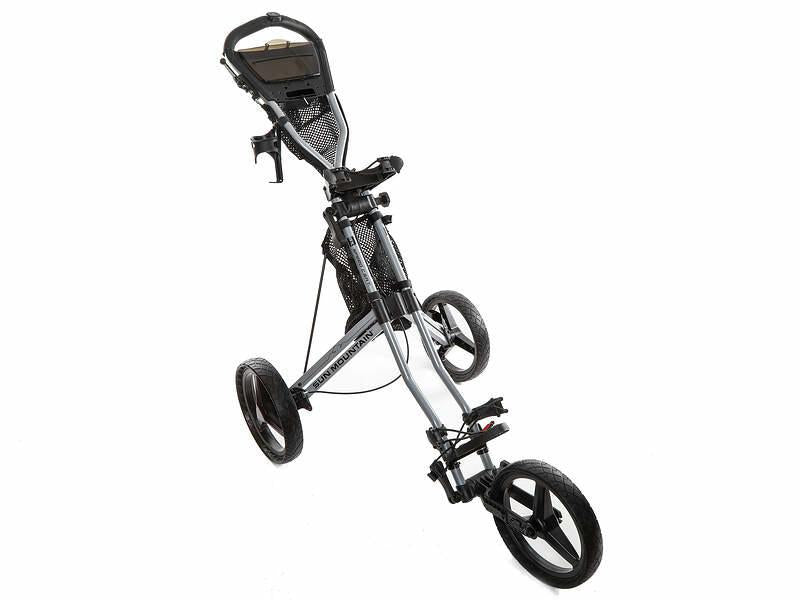 New Sun Mountain Speed Cart GX Push and Pull Cart Silver/Silver. 3 Wheel Trolley