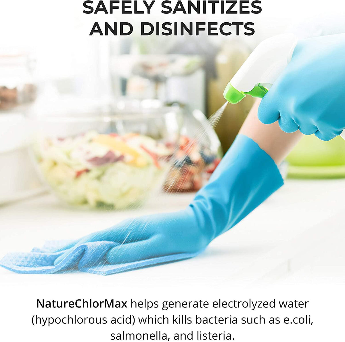 ControlOMatic NatureChlorMax Electrolyzed Water System Generate Hypochlorous Acid HOCl Cleaner with ph 1-14 Test Paper Litmus Strips Tester