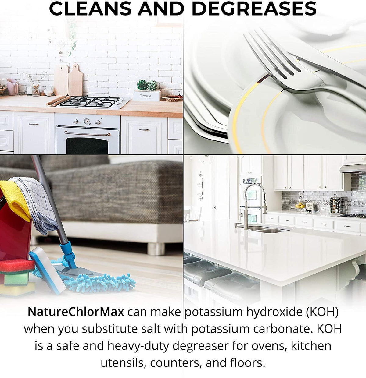 ControlOMatic NatureChlorMax Electrolyzed Water System Generate Hypochlorous Acid HOCl Cleaner with ph 1-14 Test Paper Litmus Strips Tester
