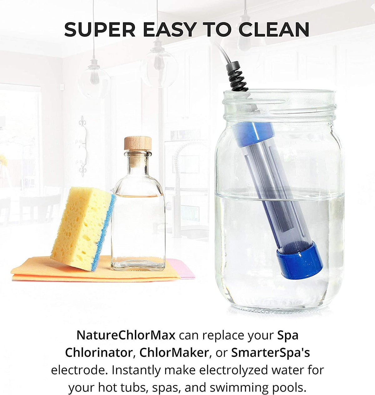ControlOMatic NatureChlorMax Electrolyzed Water System Generate Hypochlorous Acid HOCl Cleaner with ph 1-14 Test Paper Litmus Strips Tester
