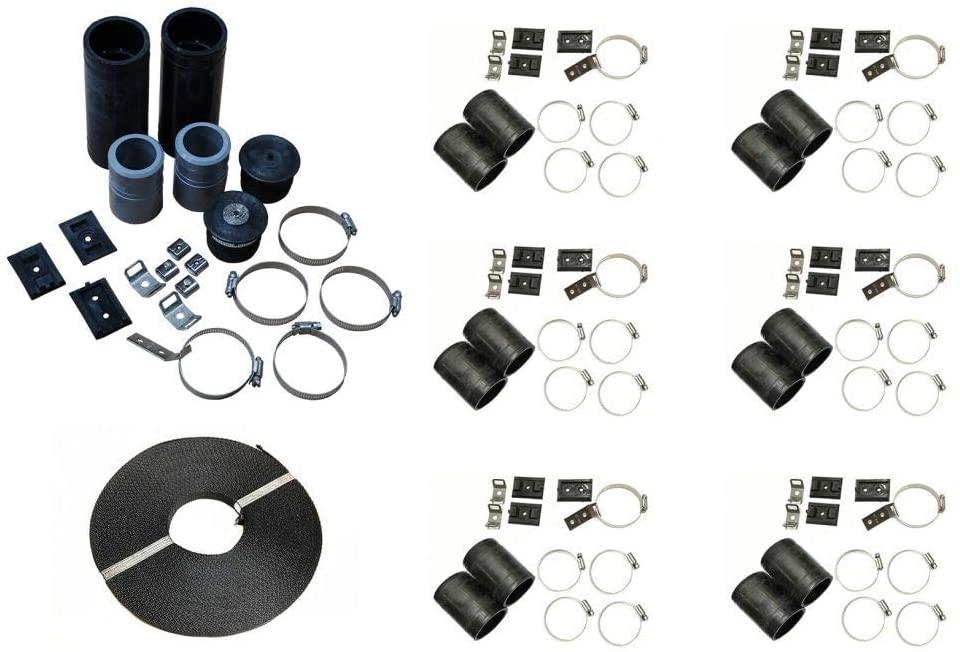SolarPoolSupply Highest Performing Design - DIY Solar Pool Heater System Kit - 15-20 Year Life Expectancy - Made in USA [6-4x8 / 1.5" I.D. Header]
