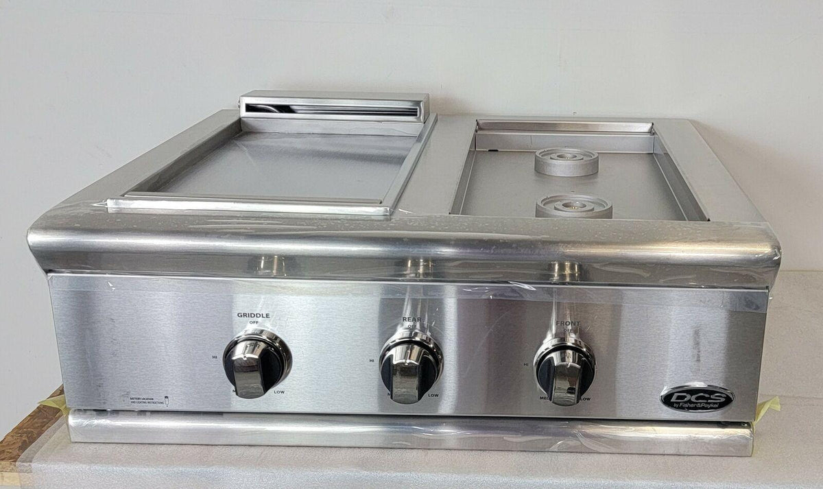 DCS BFGC30BGDN Liberty 30 Inch Built-in Gas Dual Side Burner and Griddle