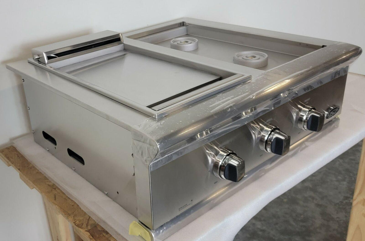 DCS BFGC30BGDN Liberty 30 Inch Built-in Gas Dual Side Burner and Griddle