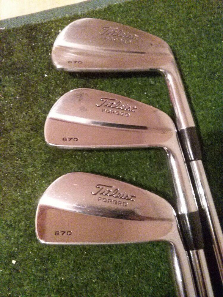 Titleist Forged 670 Irons set (4-9 Irons) Stiff Steel shafts