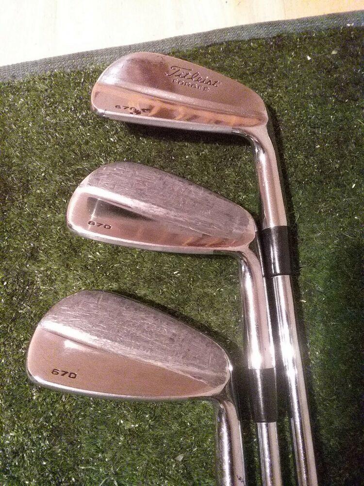 Titleist Forged 670 Irons set (4-9 Irons) Stiff Steel shafts