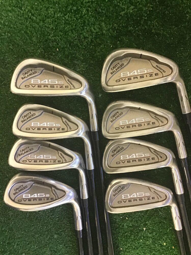 Tommy Armour 845s Oversize Iron Set 3-SW With Graphite Shafts ( no 9)