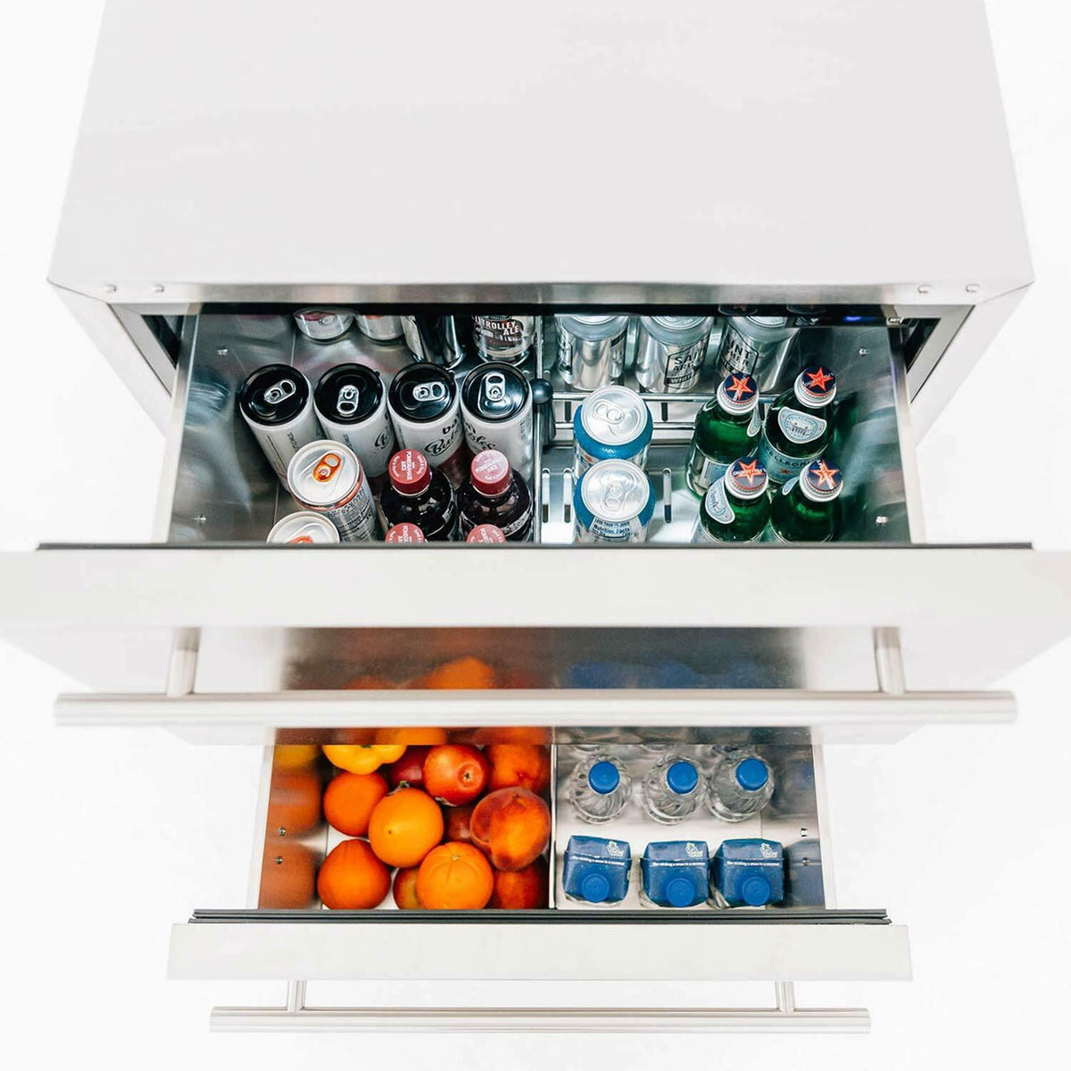 Summerset Deluxe Outdoor Refrigerator Drawers, 5.3 Cubic Feet