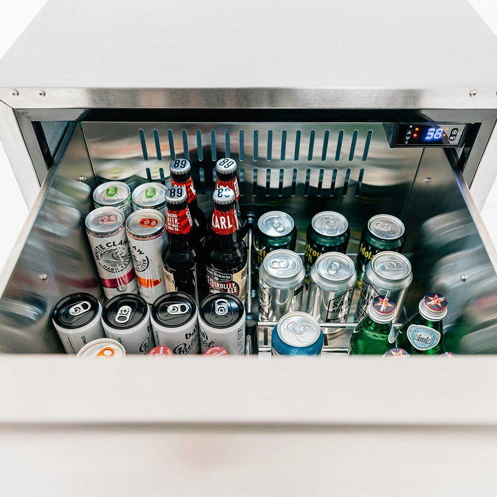 Summerset Deluxe Outdoor Refrigerator Drawers, 5.3 Cubic Feet