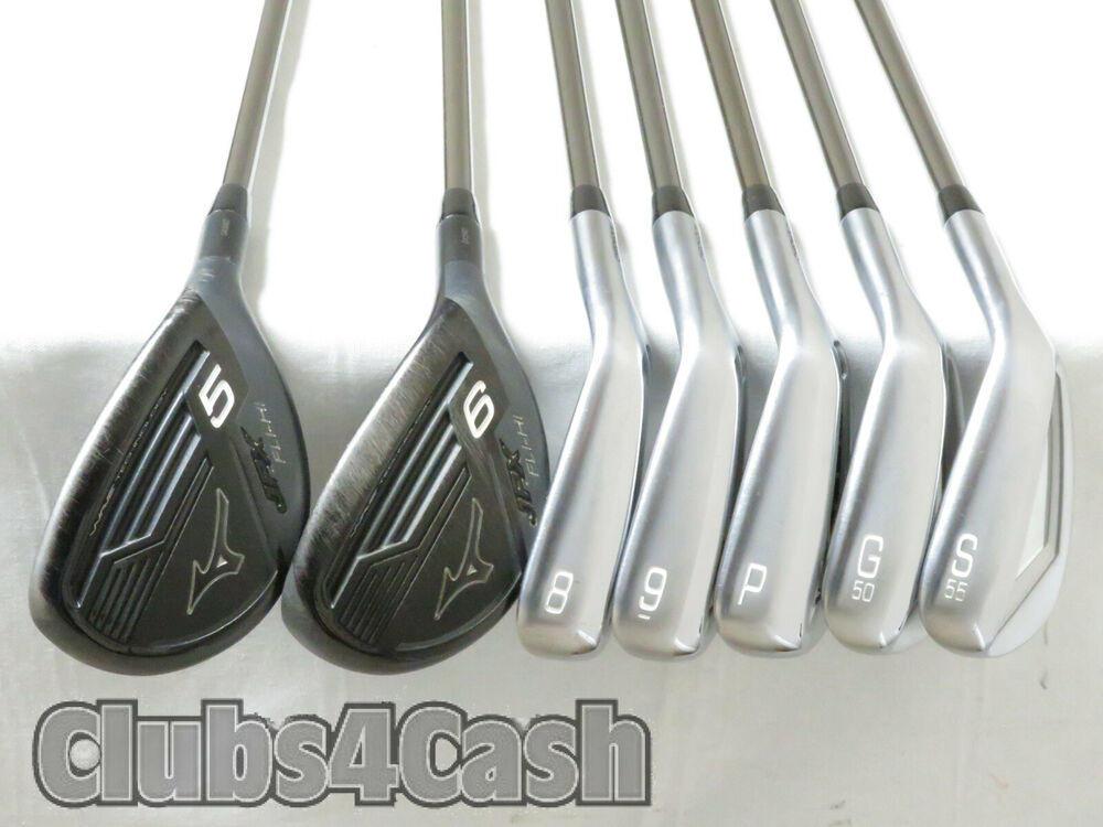 MIZUNO JPX Hot Metal Combo Fli Hi 5H 6H 8-P,G,S Irons Recoil ESX F3 Regular Flex