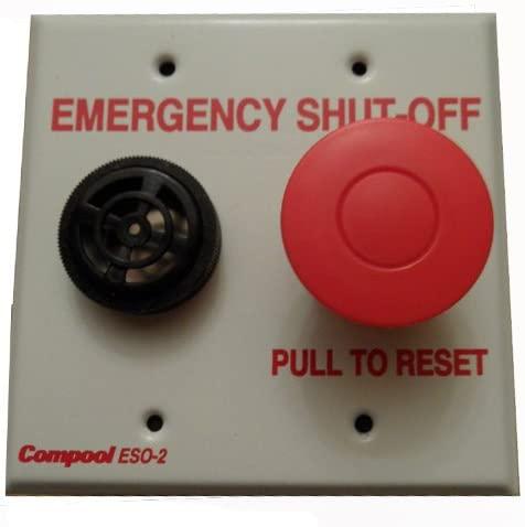 Pentair ESO2 Double Gang Plate Shut-Off Switch with Alarm Replacement ComPool Poll and Spa Control System