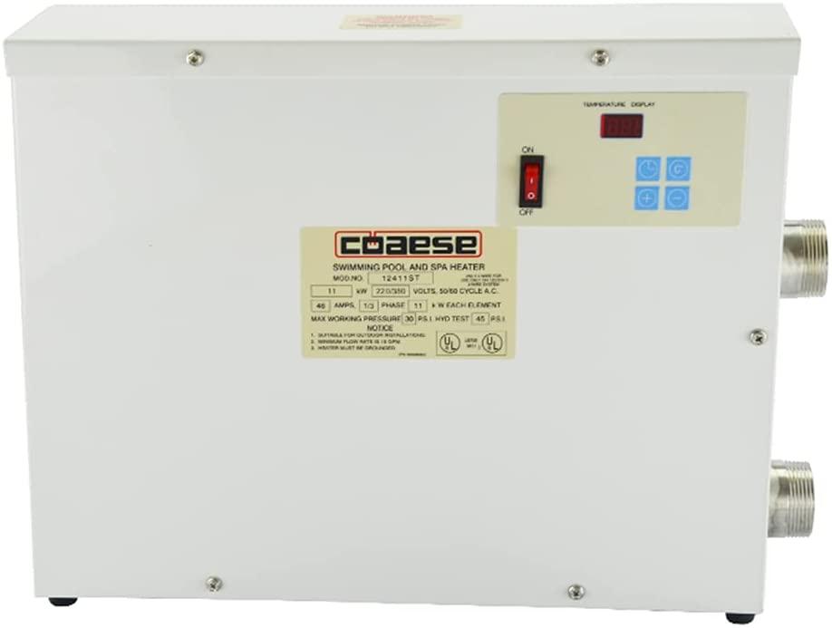 cjc Water Heater Thermostat Swimming Pool Thermostat SPA Bath Pool Heater Electric Water Heater Thermostat Temperature Controller (220Volt, 11KW)