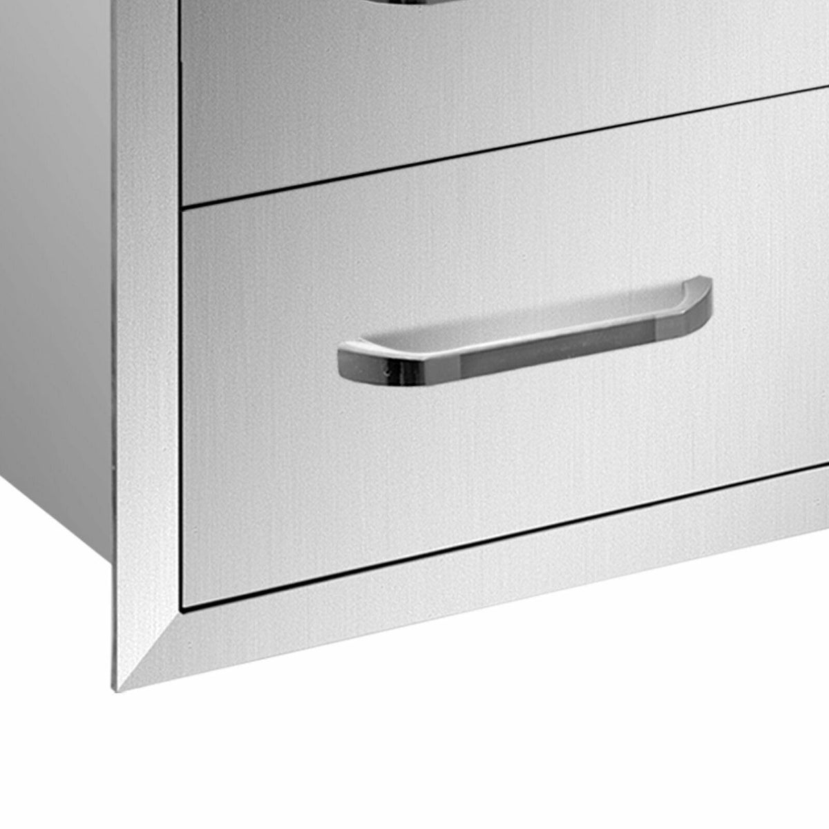 21.6"W x 29.5"H Outdoor Kitchen BBQ Island Door Drawer Combo Access Drawers