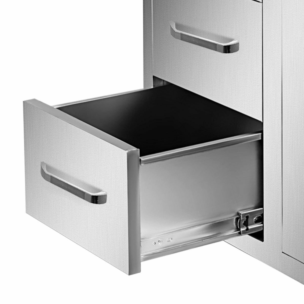 21.6"W x 29.5"H Outdoor Kitchen BBQ Island Door Drawer Combo Access Drawers