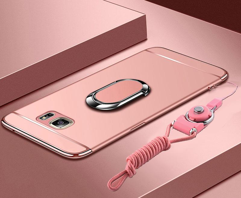 Phone Case - Luxury Ultra Thin 3 IN 1 Plating Magnetic Ring Holder Case For Samsung Note 9/8 S9 S8/Plus S7 S6/Edge