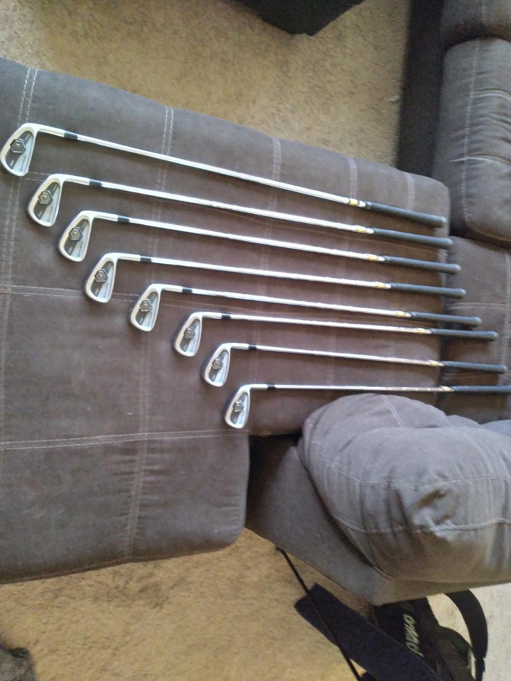 Used Men's TaylorMade Right Handed 2011 Tour Preferred MC Iron Set Stiff Flex Steel Shaft