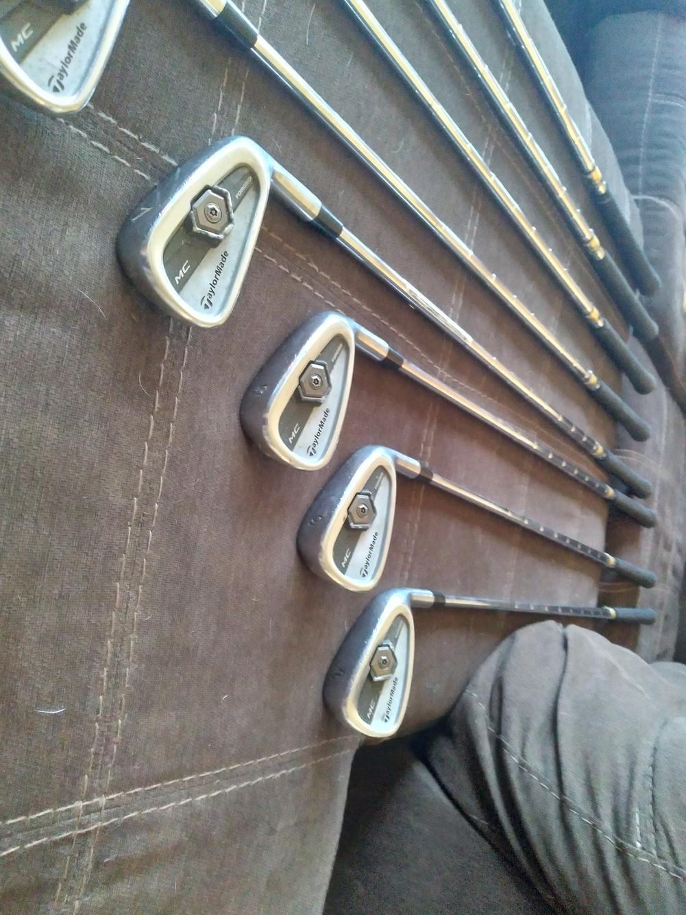 Used Men's TaylorMade Right Handed 2011 Tour Preferred MC Iron Set Stiff Flex Steel Shaft