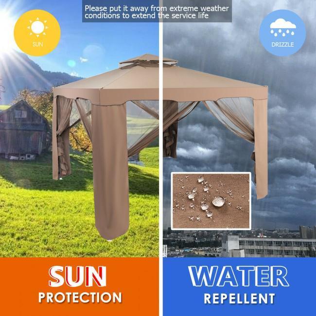 Canopy and Garden Structures Gazebo with Netting for
