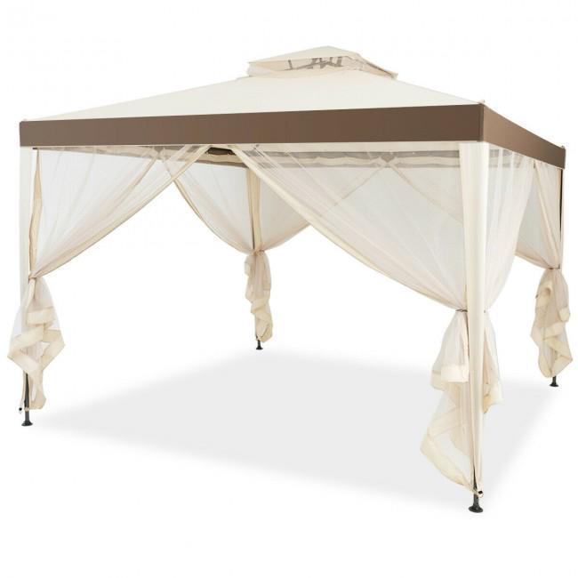 Canopy and Garden Structures Gazebo with Netting for