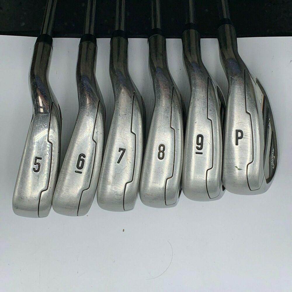 Callaway Mavrik Max Iron Set #5-PW Steel KBS Max 90 Stiff Flex RH +1/2" 3*Up