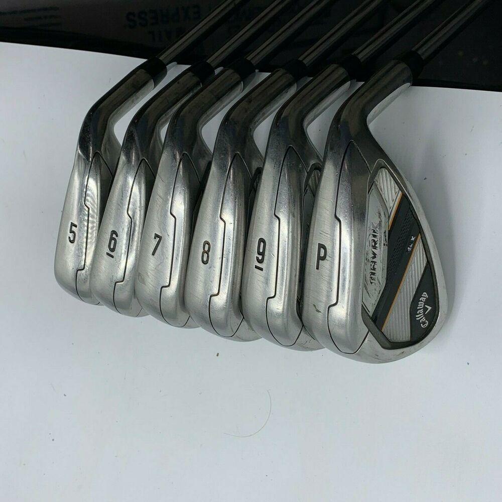 Callaway Mavrik Max Iron Set #5-PW Steel KBS Max 90 Stiff Flex RH +1/2" 3*Up