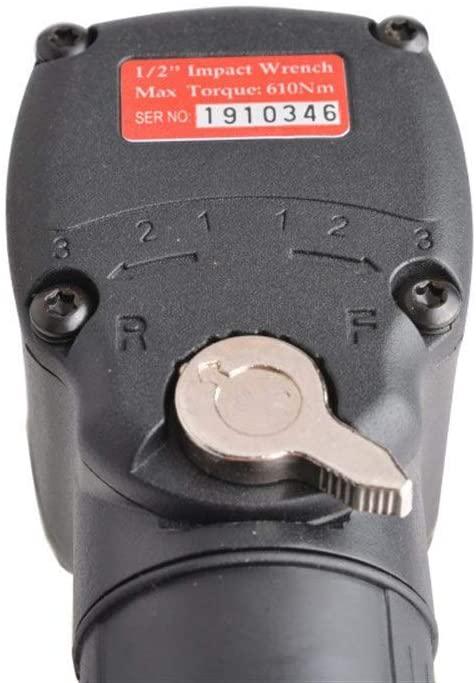 ZYL-YL Portable Practica Pneumatic Pneumatic Short Shaft Wrench, 1/2 Inch Long Handle Wind Wrench, 610Nm Positive and Negative Wrench Socket Wrench Hand Tools Industrial