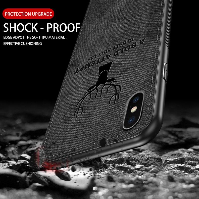 Ultra Thin Cloth Soft Case For iPhone Series