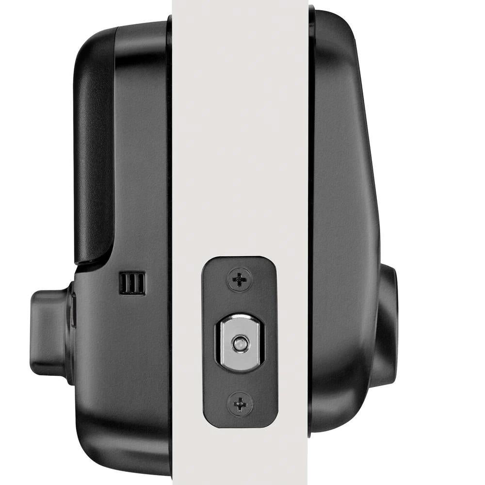 Assure Smart Lock Black Suede Wi-Fi Single Cylinder Deadbolt with Touchscreen Keypad