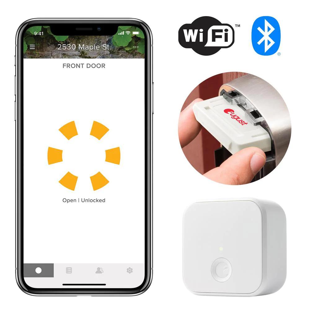 Assure Smart Lock Black Suede Wi-Fi Single Cylinder Deadbolt with Touchscreen Keypad