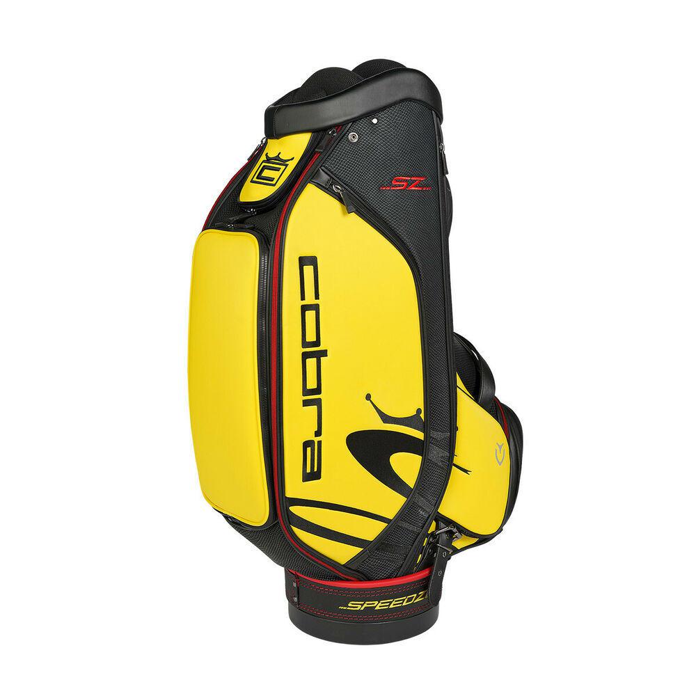 NEW 2020 Cobra Black/Yellow/Red Speedzone Golf Staff Bag