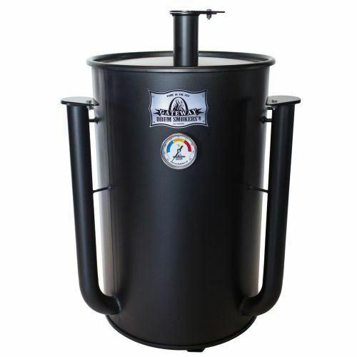 Drum Smoker,30 Gallon No Plate,Flat Black