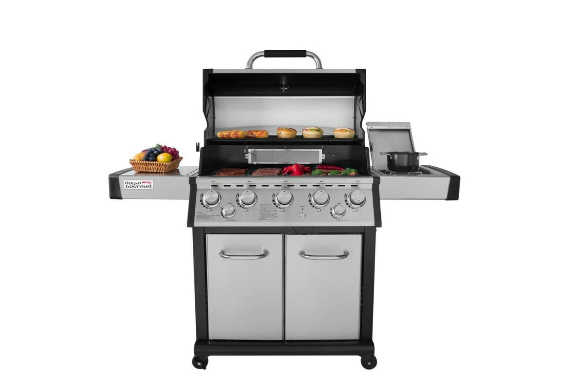 Royal Gourmet 5-Burner Propane Gas Grill with Infrared Rear Burner MG5001