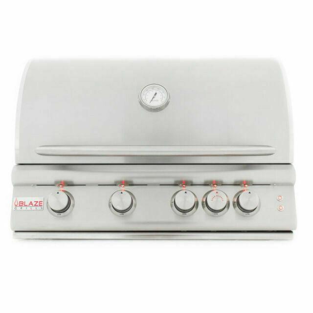 Blaze Grills BLZ-4LTE-NG 32-Inch Built-In 4-Burner Natural Gas Grill with Lights