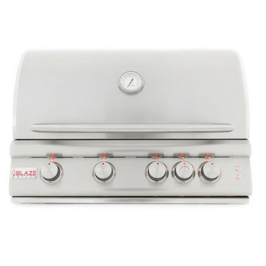 Blaze Grills BLZ-4LTE-NG 32-Inch Built-In 4-Burner Natural Gas Grill with Lights