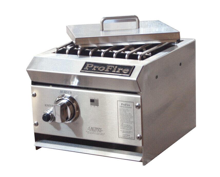 ProFire Natural Gas Single Side Burner Built In for BBQ Patio
