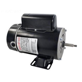1 HP Black and Silver Dual Speed Round Flange Pool Motor
