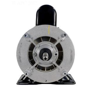 1 HP Black and Silver Dual Speed Round Flange Pool Motor