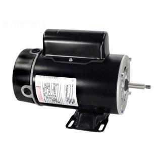 1.5 HP Black and Silver Dual Speed Round Flange Pool Motor