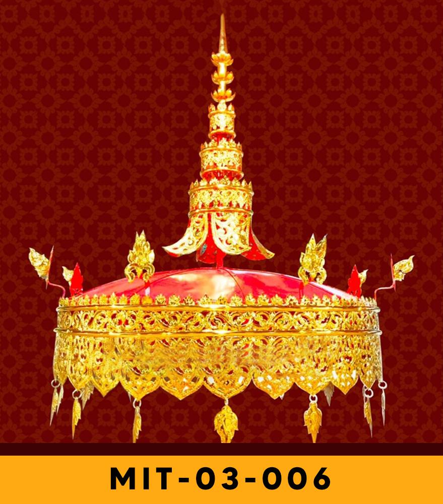 Buddhist Hindu Chatra Parosol Umbrella over Divine Royalty, #03006, many sizes