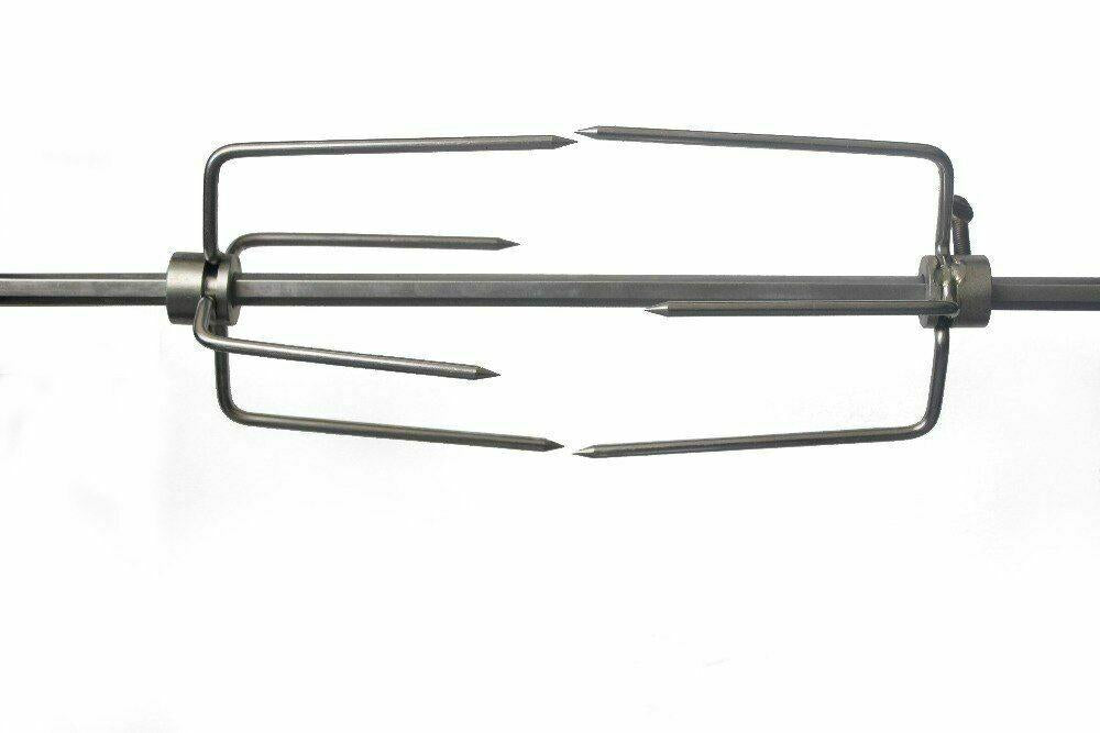 For 23.5" Kamado Rotisserie Kit Tool BBQ Grill Chicken Cooking 92*59.5*7CM
