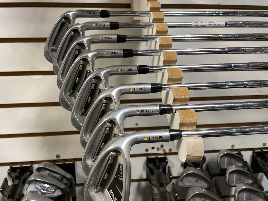 Used Ping I20 Yelow Dot 4i-gw Aw Steel Stiff Golf Iron Or Hybrid Sets