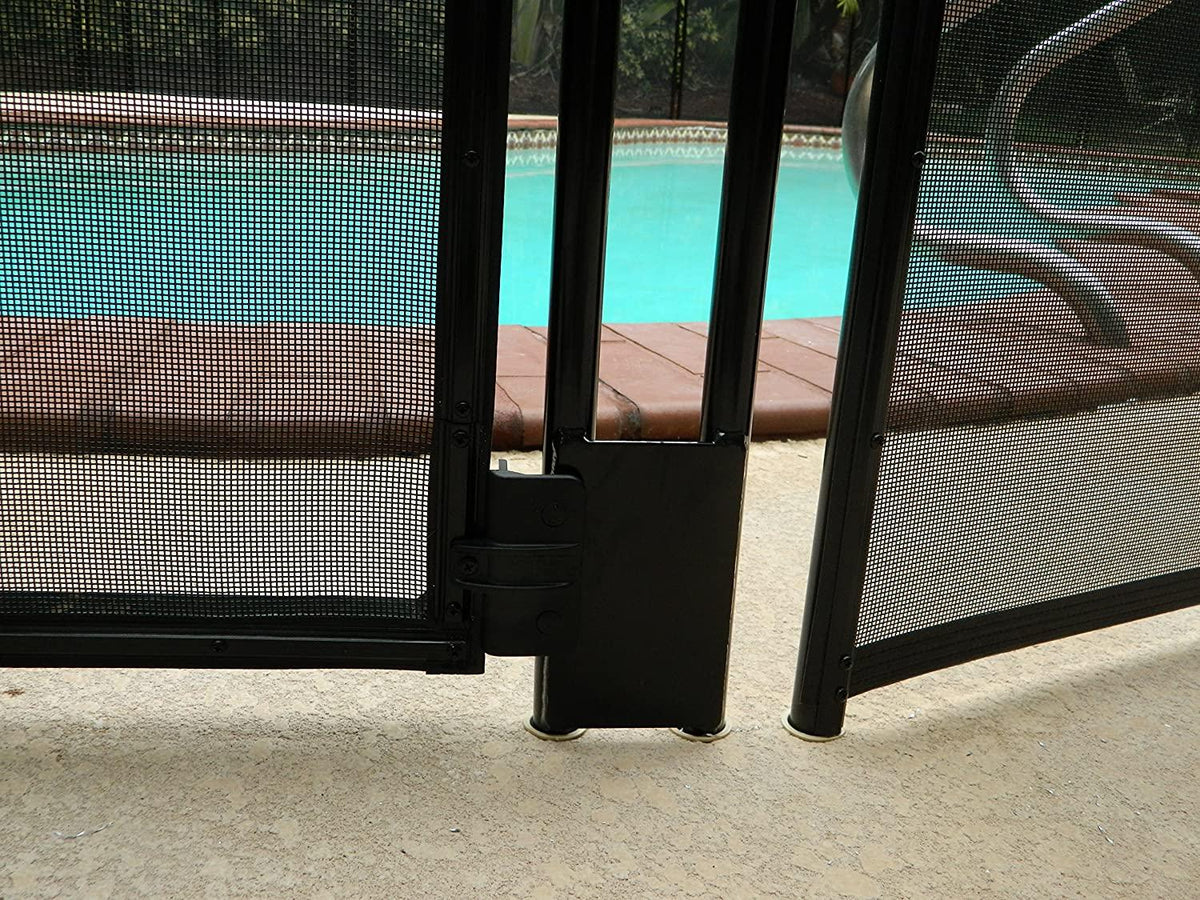 Pool Fence DIY by Life Saver Self-Closing Gate Kit, Black